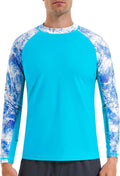 Skiennix Men's Long Sleeve Swim Shirt - UV Sun Protection Rash Guard | UPF 50+ Fishing Base Layer