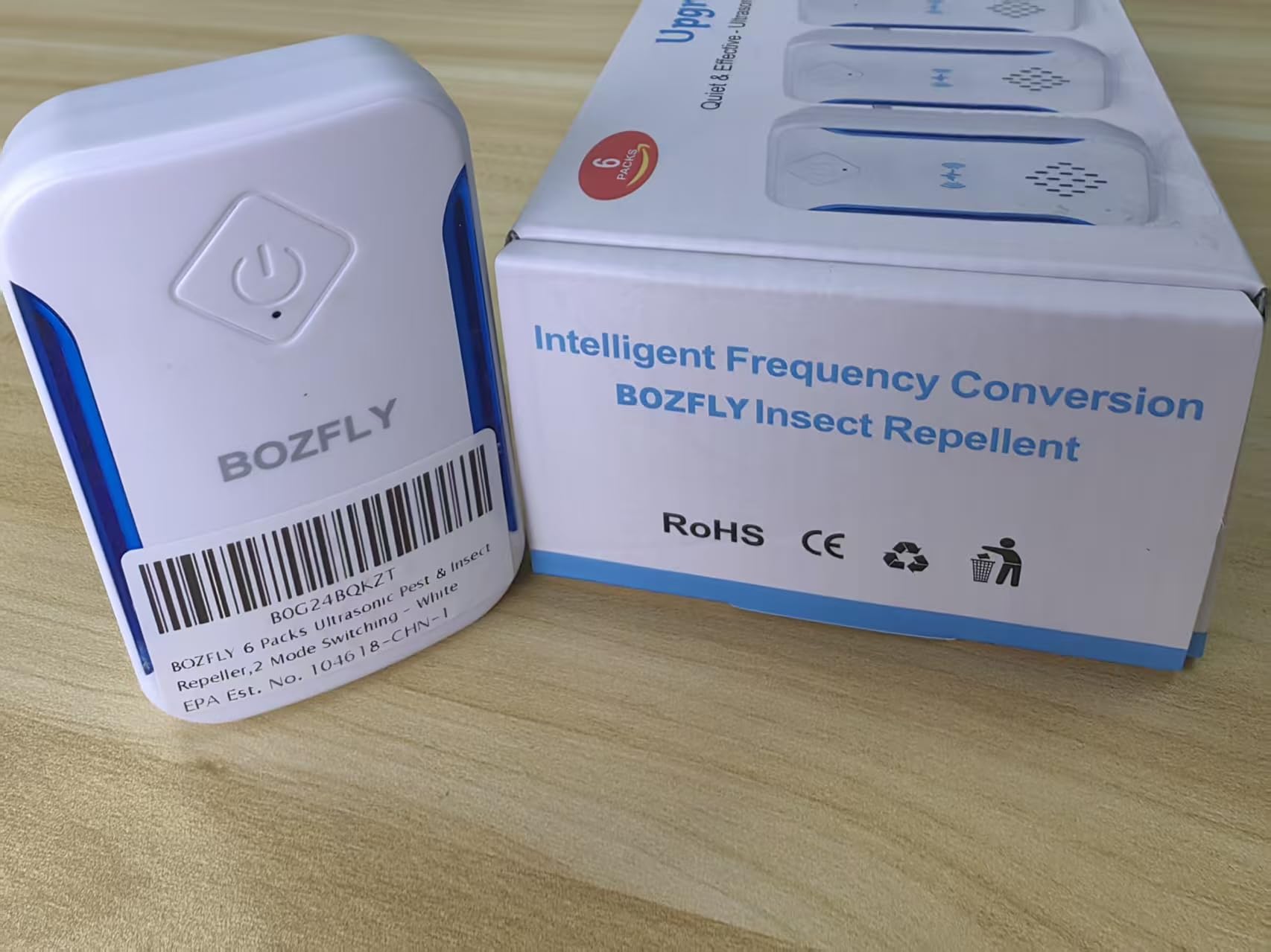BOZFLY 6 Packs Ultrasonic Pest & Insect Repeller, Upgraded Indoor Ultrasonic Repellent for Mosquitoes, Roaches, Flies, Mouse, Geckos, Spiders, Electronic Plug in Pest Control, 2 Mode Switching, White