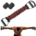 Natural Latex 3-Hole Resistance Stretcher, 2025 New Chest Expander Stretch Bands for Men, High Elasticity & Tear Resistant Exercise Bands with Handles, Full-Body Basic Training (Red * 75Lbs)