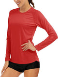 MAGCOMSEN Women's Long Sleeve UPF 50+ Sun Protection Shirt - Ideal for Hiking, Fishing & Workouts