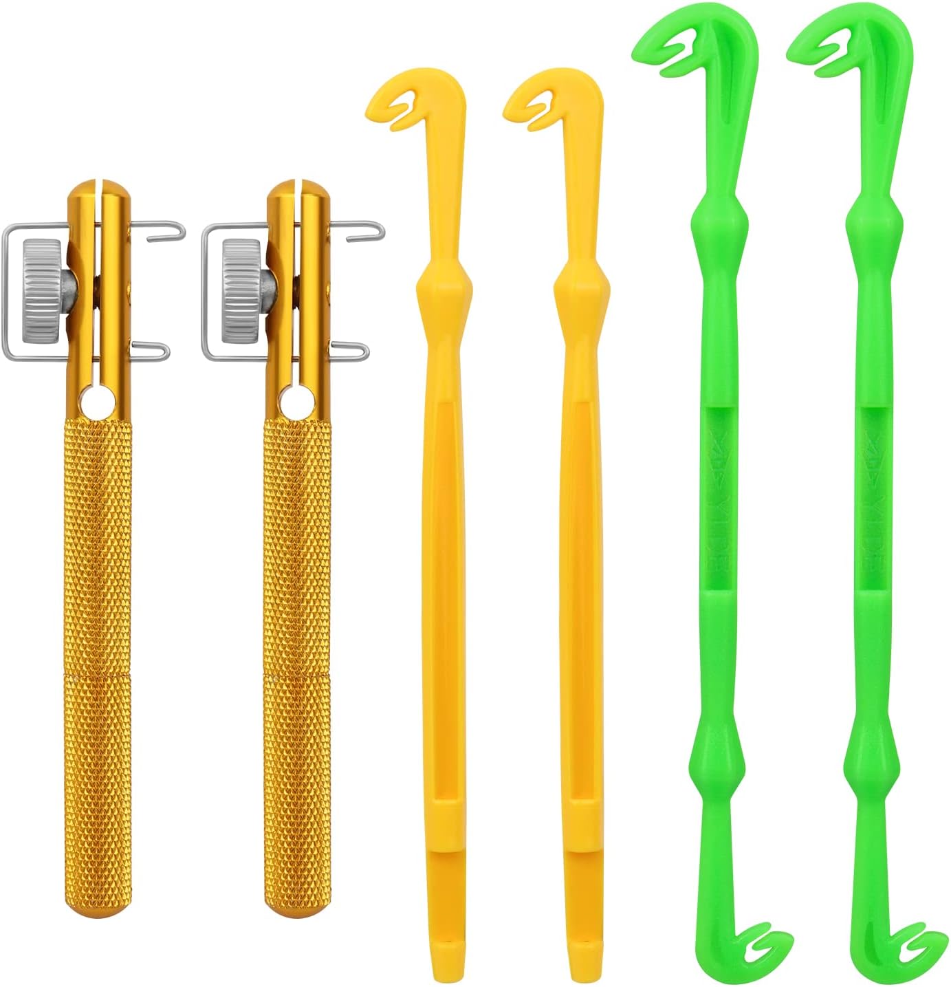 Realure Fishing Knot Tying Tool Kit - 6 Pcs Quick Knot Tying Tools with Disgorgers | Portable for Fly & Sea Fishing