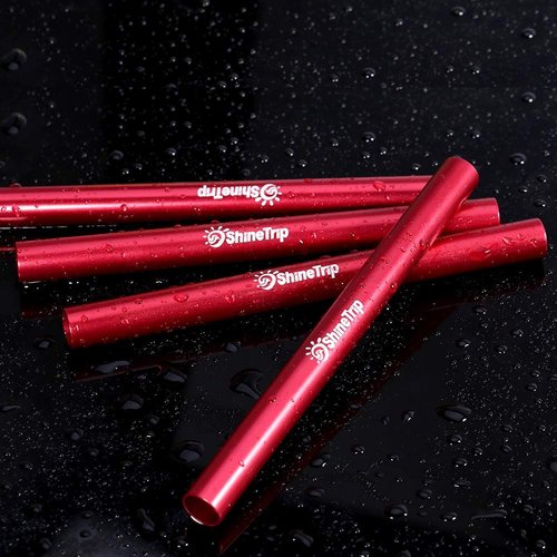 Alomejor Tent Pole Repair Tube,Lightweight Aluminium Alloy Splint Camping Gear Repair Tool for 0.31-0.33 inch Diameter Campers Backpackers Hiking Outdoor Emergencies