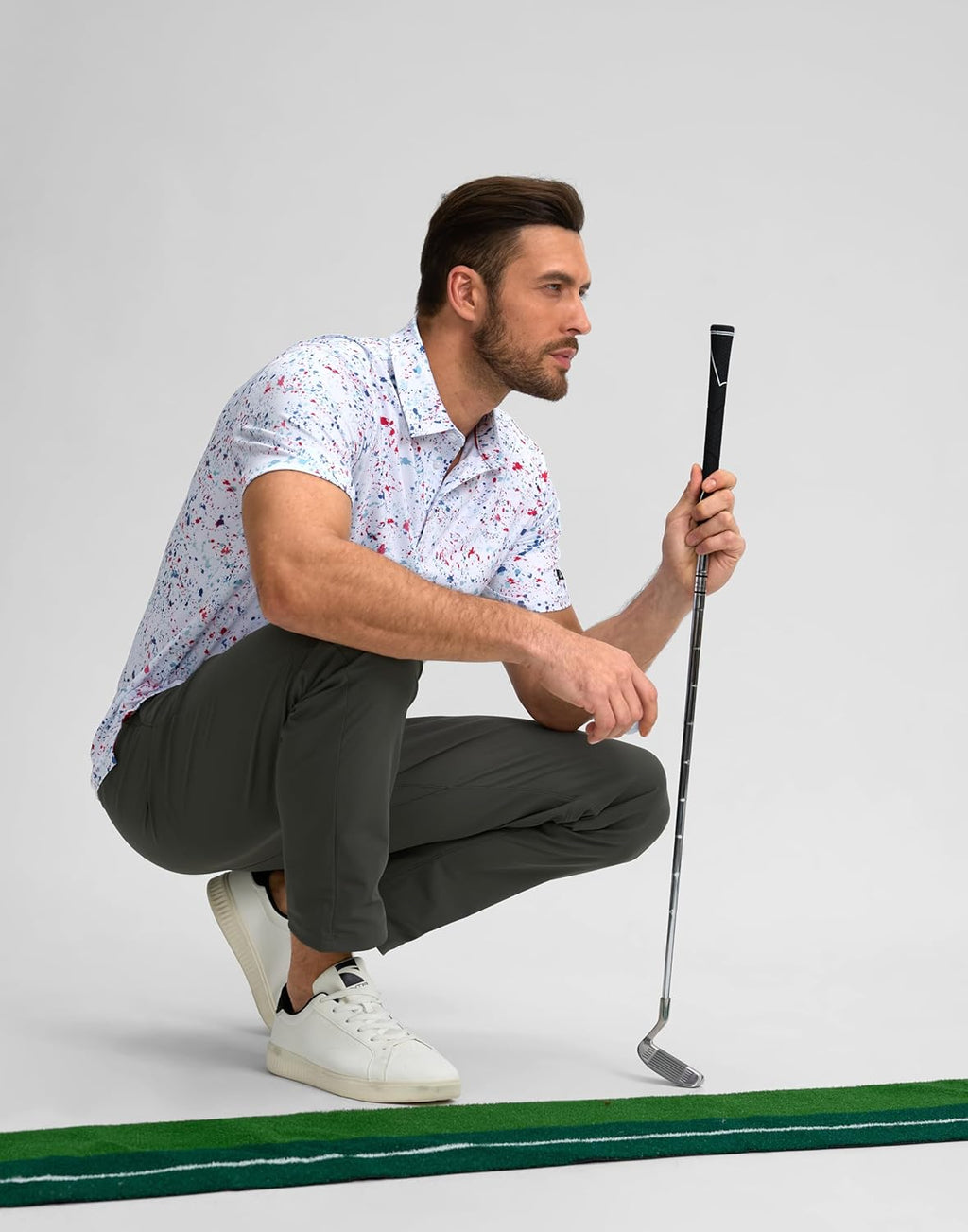 Obla Men's Golf Polo Shirt - Short Sleeve Dry Fit Performance | Moisture-Wicking Casual Style