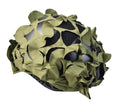 Breathable Mesh Camo Tactical Helmet Cover Outdoor Airsoft Paintball Tactical Gear Fast Helmet Cover in Size M/L (Net Green)