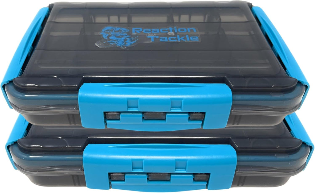 Reaction Tackle Ultimate Waterproof Tackle Box Trays - 2-Pack of 3-Clip Trays for Organized Storage