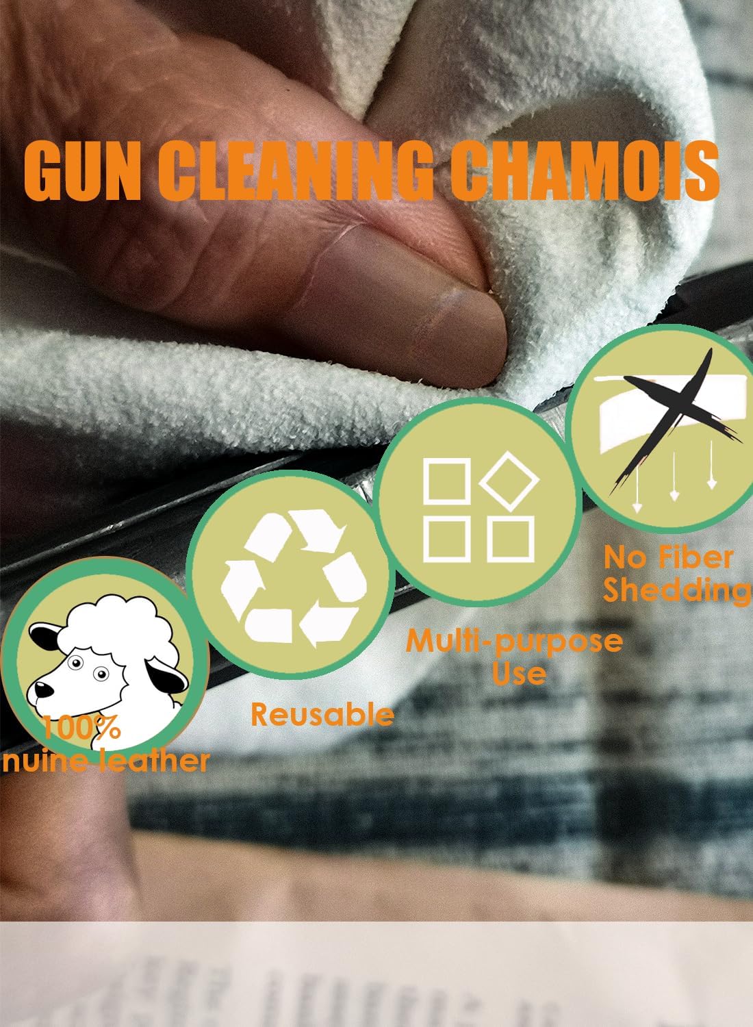 Skiennix Gun Snake Cleaner - Versatile Barrel Rope for Handguns & Rifles | .22 to 7.62mm