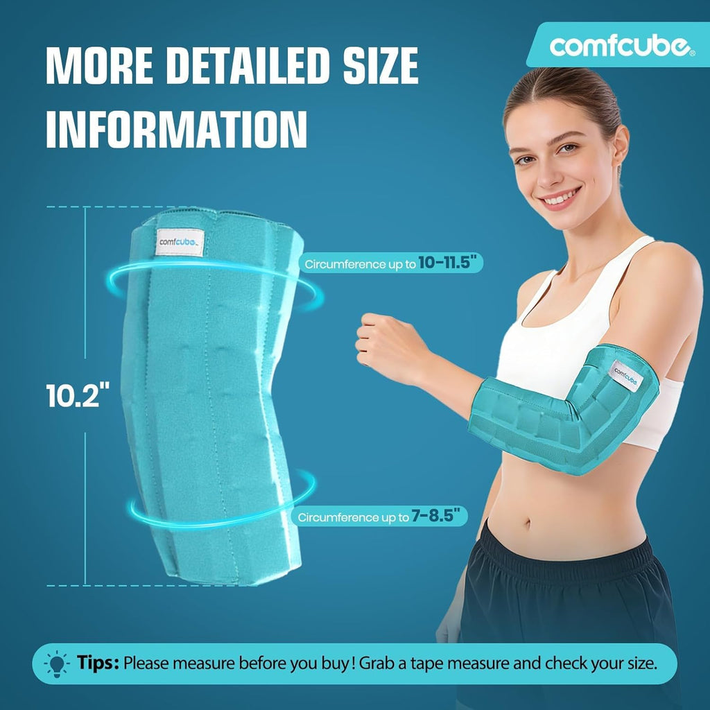 Skiennix Elbow Ice Pack Wrap - Long-Lasting Cold Compression Sleeve for Tendonitis & Pain Relief