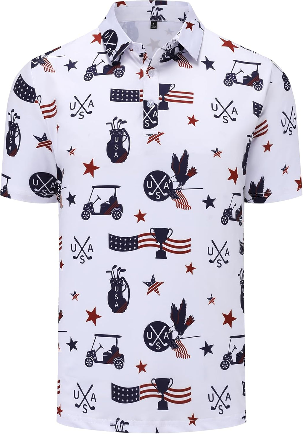 Skiennix Men's Golf Polo Shirt - Short Sleeve Moisture-Wicking Performance | Casual Funny Print