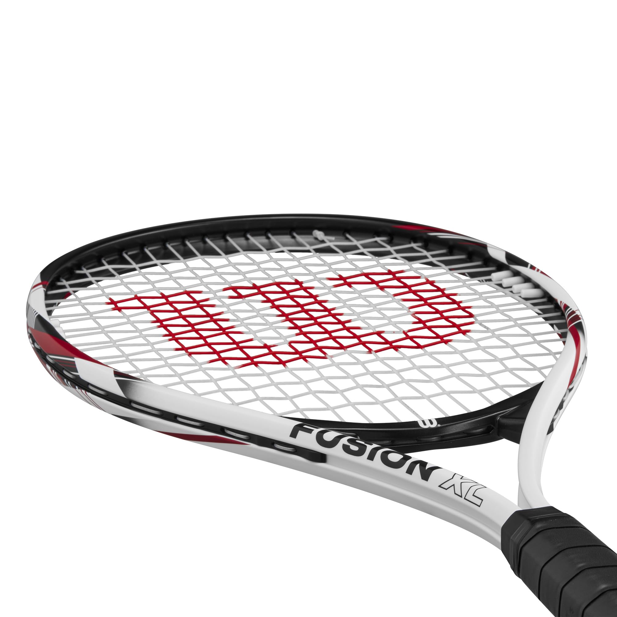 Wilson Fusion XL Tennis Racket, Aluminium, Head-Light (Grip-Heavy) Balance, 291 g, 69.9 cm Length, Red