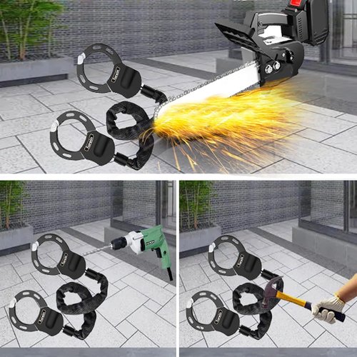 Scooter Lock,Scooter Locks Anti Theft with Scooter Bag,35.8 inch Heavy Duty Electric Scooter Locks,with 3 Key,Bike Locks High Security,Lock for Electric Scooter,E-Bikes,Motorcycles