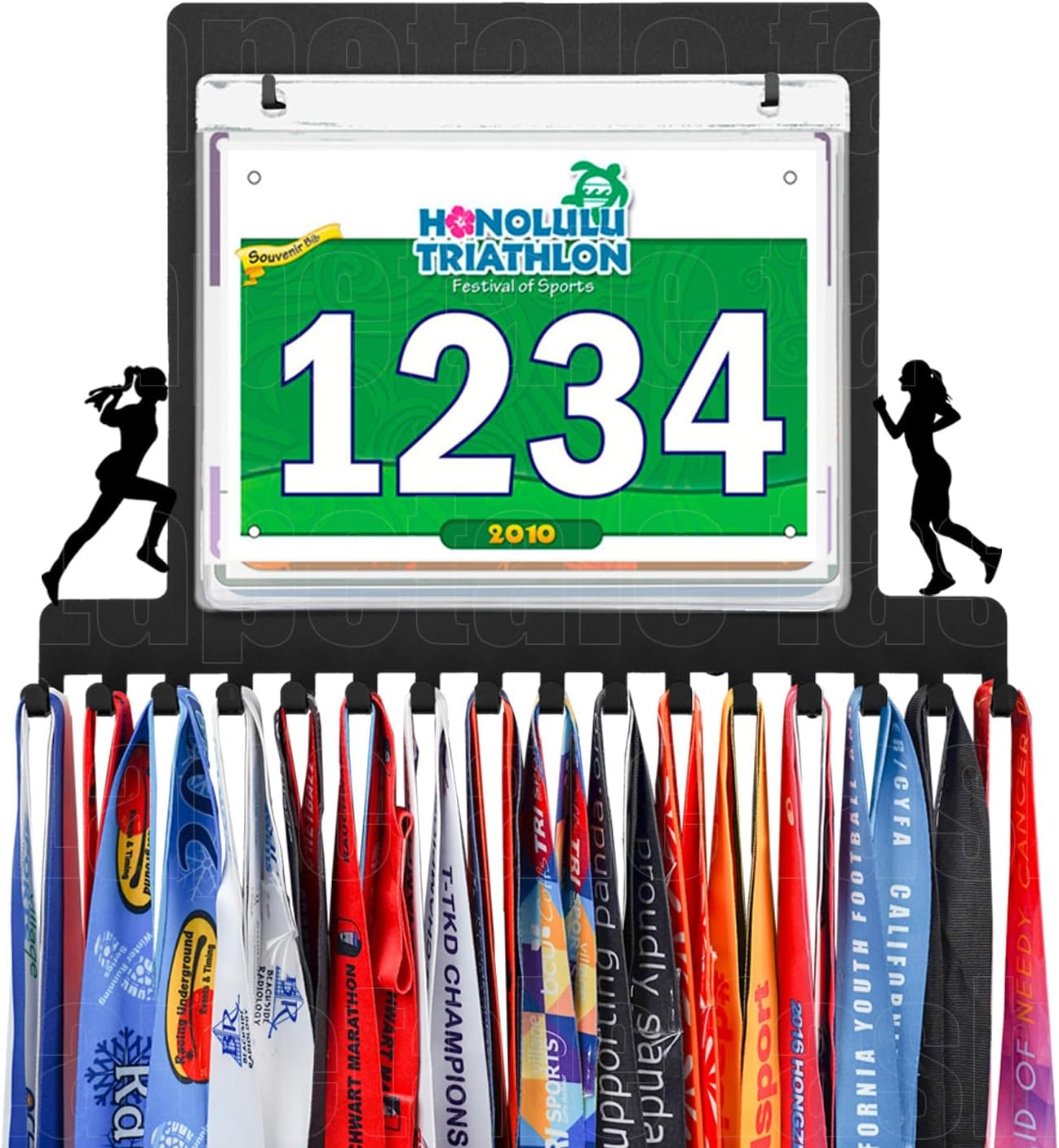 Skiennix Race Medal Holder - Stylish Wall Hanger for Marathon & Runner Medals | Perfect Gift for Athletes