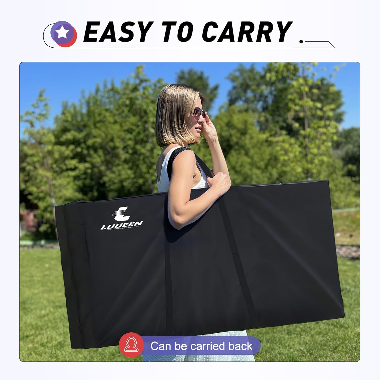 Skiennix Premium Cornhole Boards Set - Regulation 4x2 Ft with 8 All-Weather Bean Bags & Carrying Case