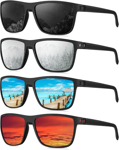 KALIYADI Polarized Men's Sunglasses - Classic UV Protection for Driving, Fishing, Golf