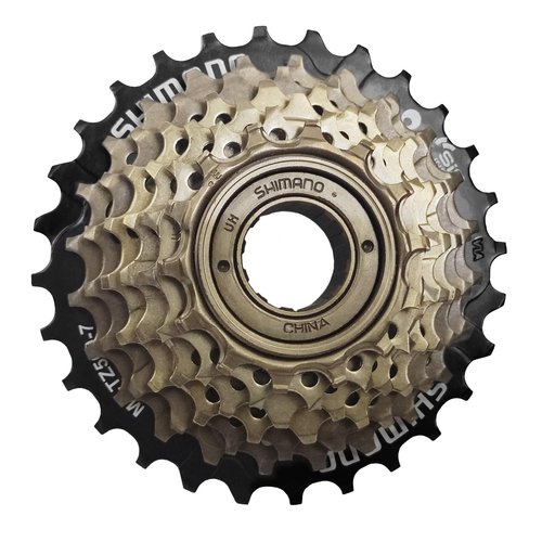 Relwears Bike Freewheel 7-Speed Tourney/TY MF-TZ500 Screw On Multiple Freewheel Bicycle Multiple Freewheel 14-28 Tooth (TZ500-7/14-28T)
