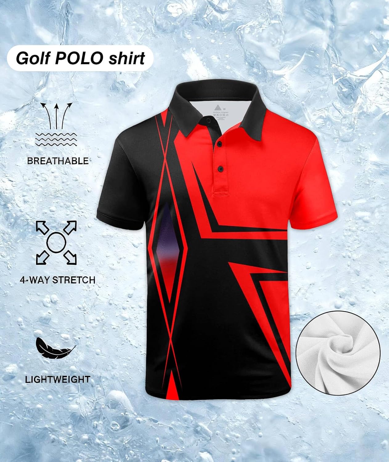 ZITY Golf Polo Shirts - Men's Short Sleeve Athletic Tennis Tee | Stylish & Comfortable Fit