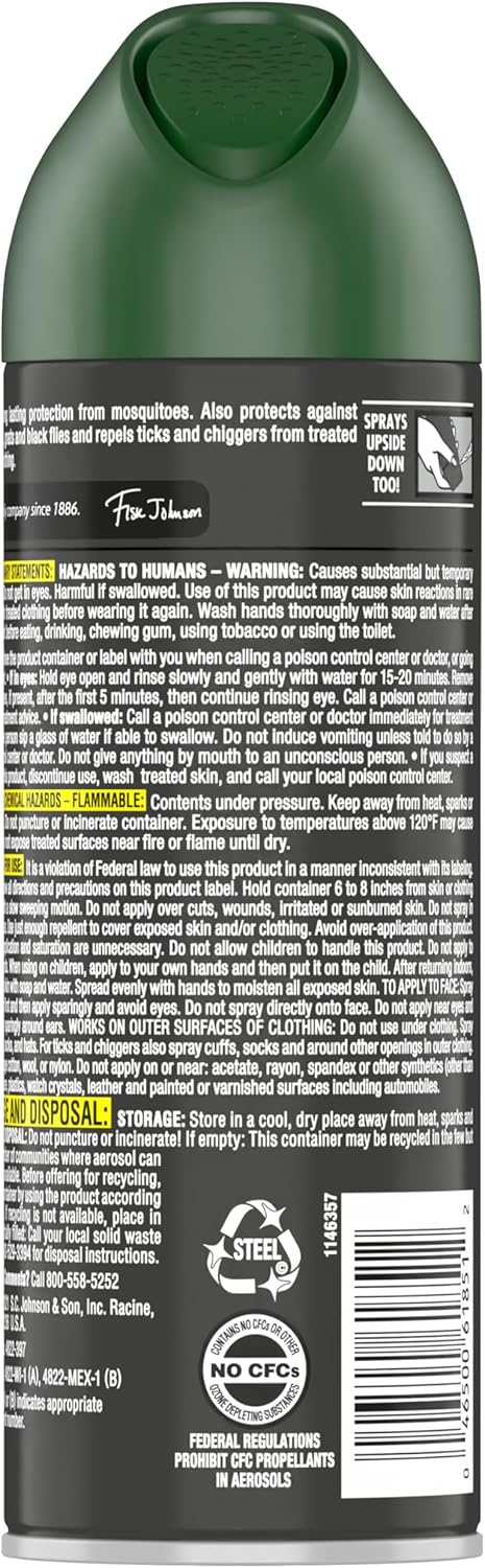 OFF! Deep Woods Insect Repellent Spray - 6 Oz | Ideal for Hunting, Camping & Fishing (Pack of 2)