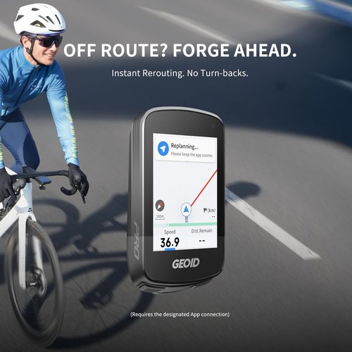 GEOID CC700 Wireless Bike Computer - 2.8" Color Screen, Route Navigation & Fast GPS Positioning