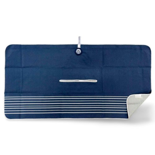 Hall Equipped EquipPro Golf Towel | Tour Size Premium Magnetic Microfiber Waffle Design, Center Cut Hanging Club Loop & Snap Button Bag Loop for Men and Women (The Classic)