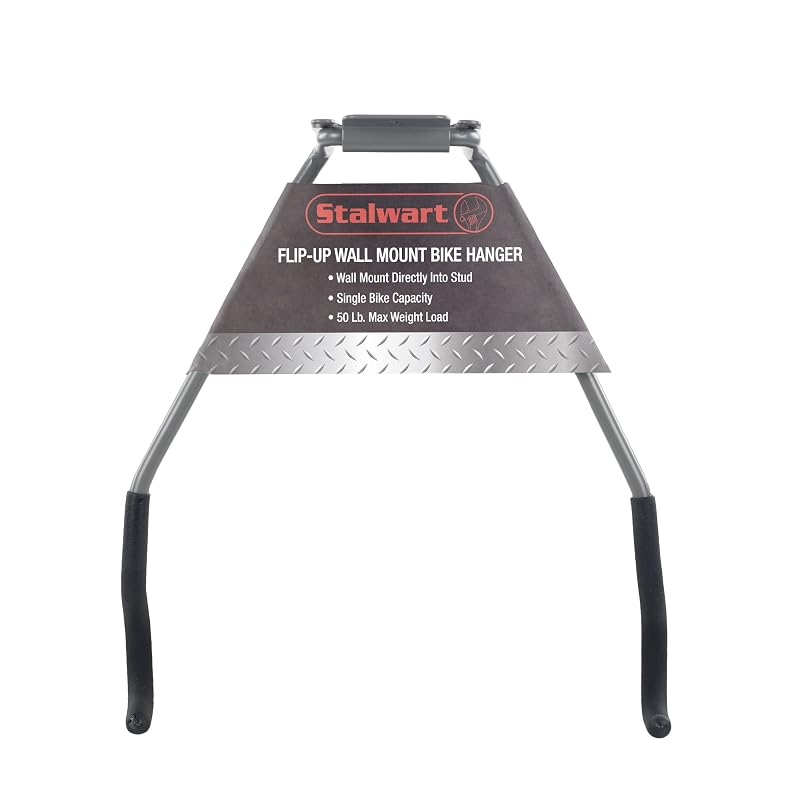 Stalwart Bike Wall Mount with EVA Foam Padded Hooks, 50lb Capacity