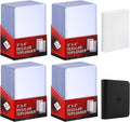Skiennix 200 Card Sleeves - Top Loaders & Soft Sleeves Bundle | 3" x 4" Hard Plastic Protectors for Sports Trading Cards
