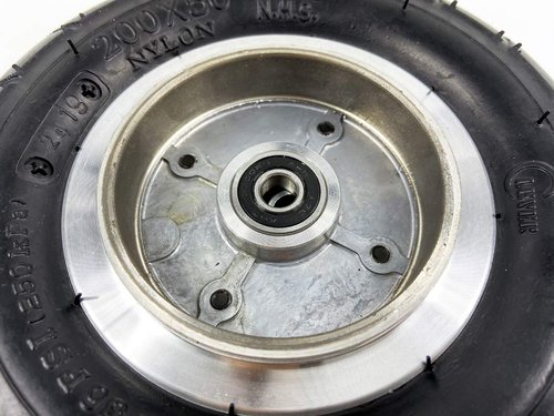 L-faster 8 Inch Wheel with Drum Brake 8" Pneumatic Wheel with Expansion Brake Scooter Brake Aluminium Wheel 200x50 (Wheel+axis)