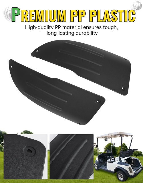 CYOOYC Scuff Guard Plastic Pad Compatible with EZGO RXV Golf Cart 2008-2015 Accessories, Rear Side Guard Panel for EZGO RXV 2008-2015, Replace #601864#604865#601865, 2PCS Driver Passenger Side
