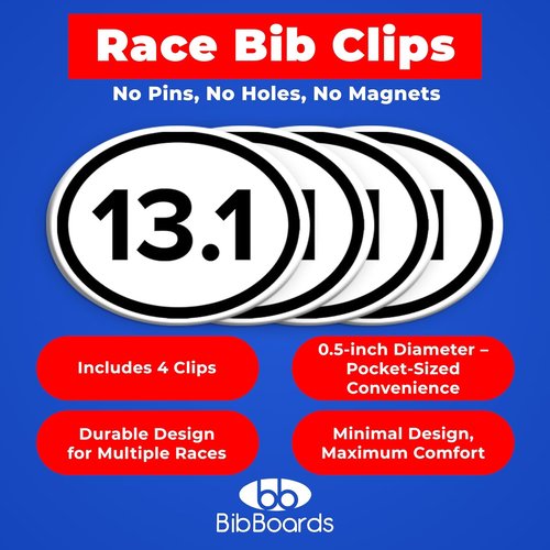 bibSNAPS Race Bib Clips - Lightweight Safety Lock Fasteners for Secure Running & Triathlons | Reusable & Fabric-Friendly