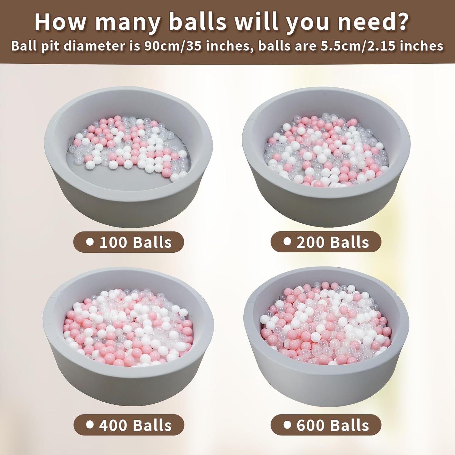 Skiennix Ball Pit Balls - BPA Free, Crush-Proof Plastic for Kids & Pets | 2.15 Inch, 100/200/500 Pack