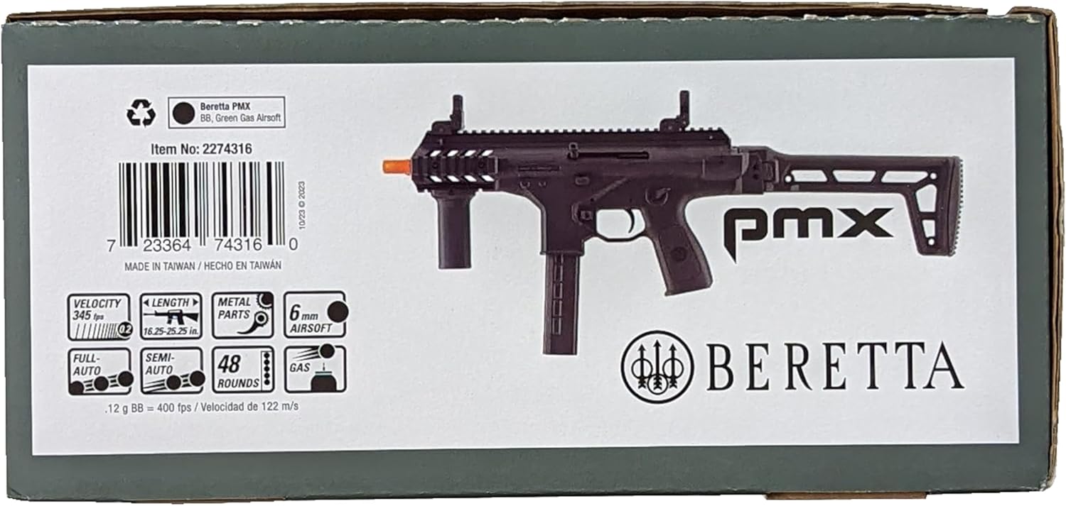 Umarex Beretta PMX GBB Airsoft Rifle - Automatic 6mm BB Gun for Precision Shooting