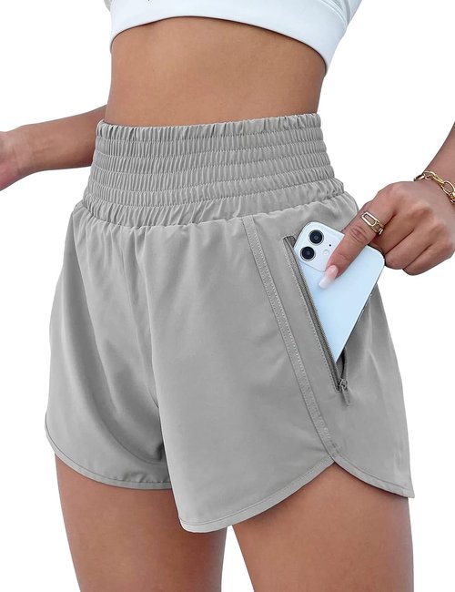 BMJL Women's Athletic Shorts - High Waisted Running Shorts with Pockets | 2.5" Sporty Gym Wear