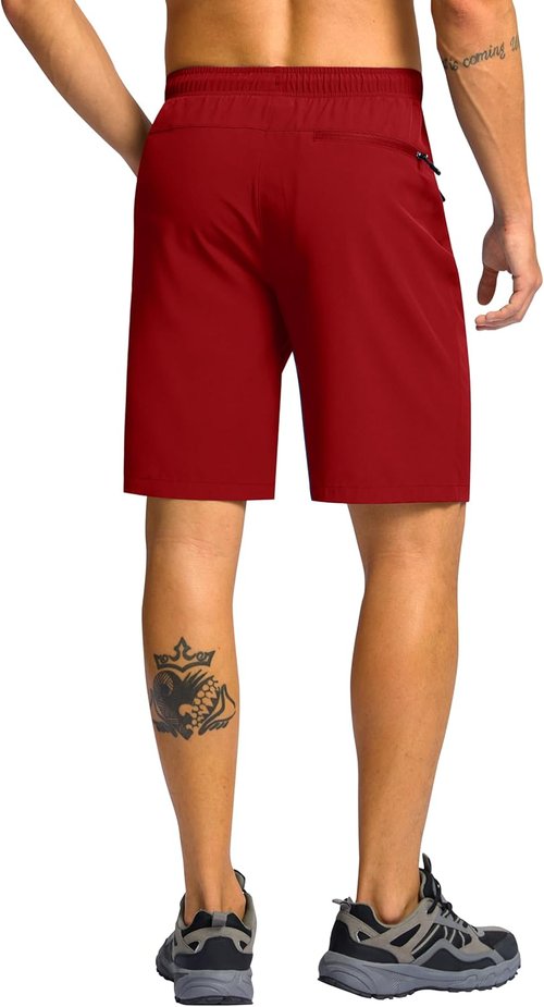 G Gradual Men's Hiking Shorts - Lightweight Quick-Dry Athletic Shorts with 3 Zipper Pockets | 7"/9" Sizes