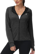 TBMPOY Women's Sun Protection Hoodie Jacket - UPF 50+ Lightweight Long Sleeve for Hiking | Full Zip Top
