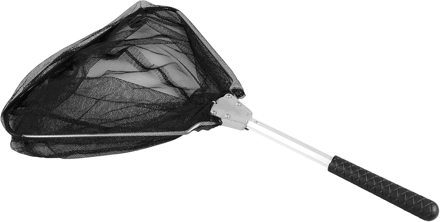 RESTCLOUD Fishing Landing Net - Telescoping Pole Handle, Extends 40-63 Inches for Freshwater Use