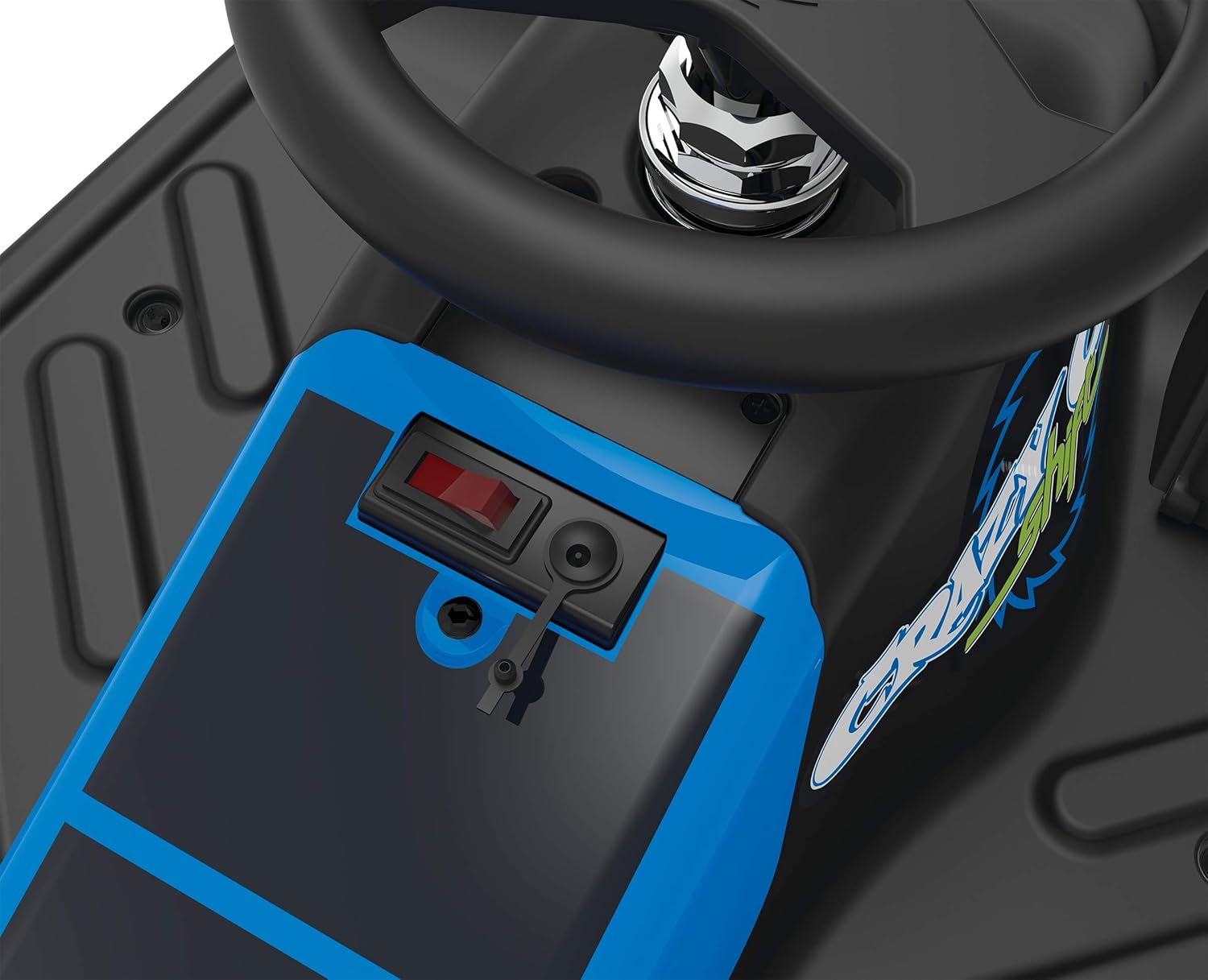 Razor Crazy Cart Shift Electric Go Kart for Kids 6+ | 12V Drifting System, High/Low Speed, Black/Blue