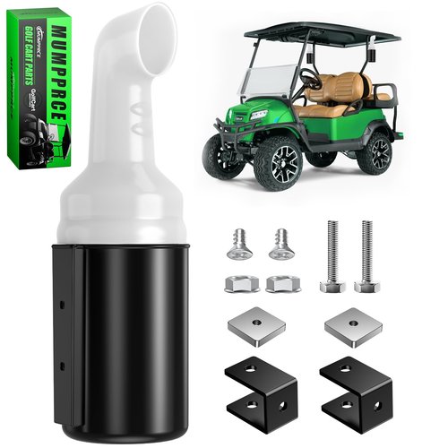MUMPPRCE Golf Cart Sand Bottle with Holder No Drilling Required, Universal Golf Cart Sand Pots Fit Club Car, EZGO, Yamaha Models, Divot Filler Sand Bottle, Large Capacity and Easy to Install, 1PCS