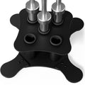 Vertical Barbell Storage Rack - 5-Bar Barbell Holder Floor Stand, 2-Inch Olympic/Curl Bar Compatible, with Protective Sleeve Inserts, Organizer for Home & Garage Gym