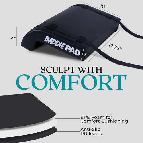Baddie Pad Hip Thrust Bench Pad - Foam Support for Back, Shoulder & Neck | Ideal for Weight Lifting