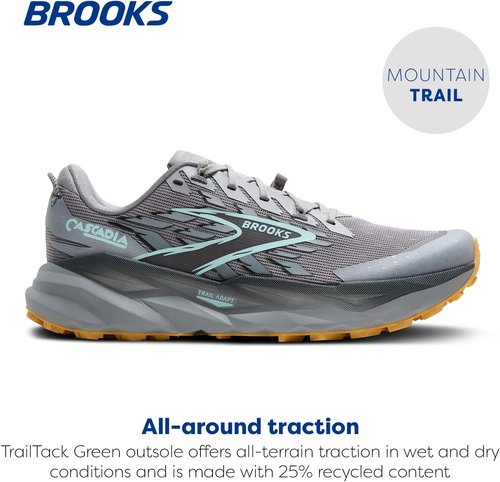 Brooks Men's Cascadia 19 Trail Running Shoes - Lightweight, Durable & Comfortable | Various Sizes Available
