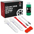 BleedZone SRAM DB8 Brake Bleed Kit with Maxima Mineral Oil Brake Fluid - Compatible with SRAM DB8, Mountain Bike Bleed Kit with 2X Syringes, 2X M4 Fittings, Fastener & Bleed Block