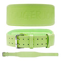 Leather Weight Lifting Belt for Women and Girl 4 Inches Padded Lumbar Support Belt for Workout Training with Adjustable Buckle