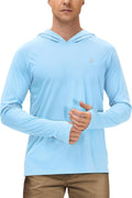 Roadbox Men's Sun Hoodie - UPF 50+ Long Sleeve Fishing Shirt for UV Protection | Ideal for Hiking & Running