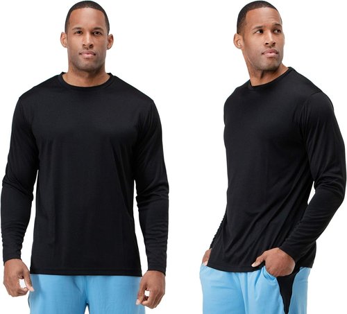 DEVOPS Men's Sun Protection Shirts - UV SPF 50+ Long Sleeve Rash Guard | Quick-Dry Fishing & Running T-Shirts