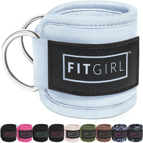 FITGIRL Ankle Strap for Cable Machine - Premium Padded Comfort for Glute Workouts | Home & Gym Use
