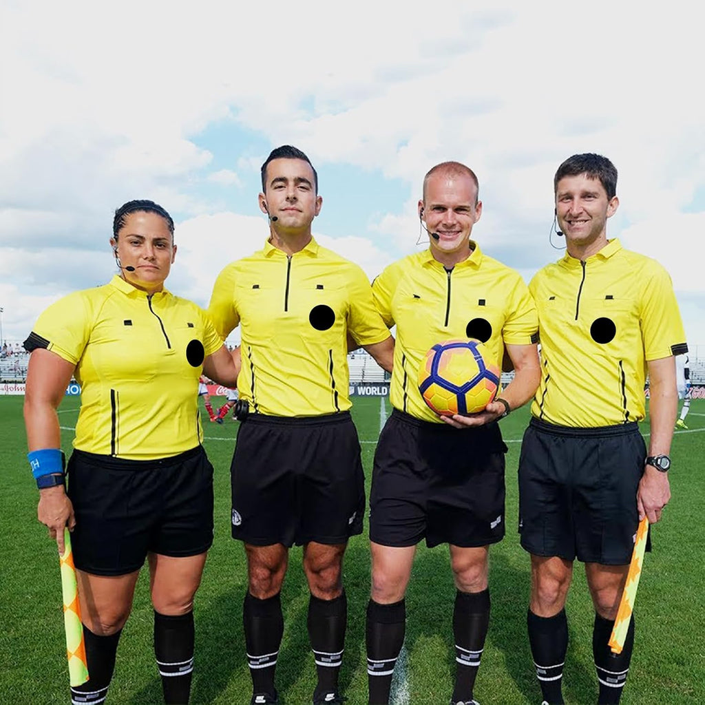 VKT Soccer Referee Jersey Kit - Official Short Sleeve Uniform for Men & Women | Halloween Costume
