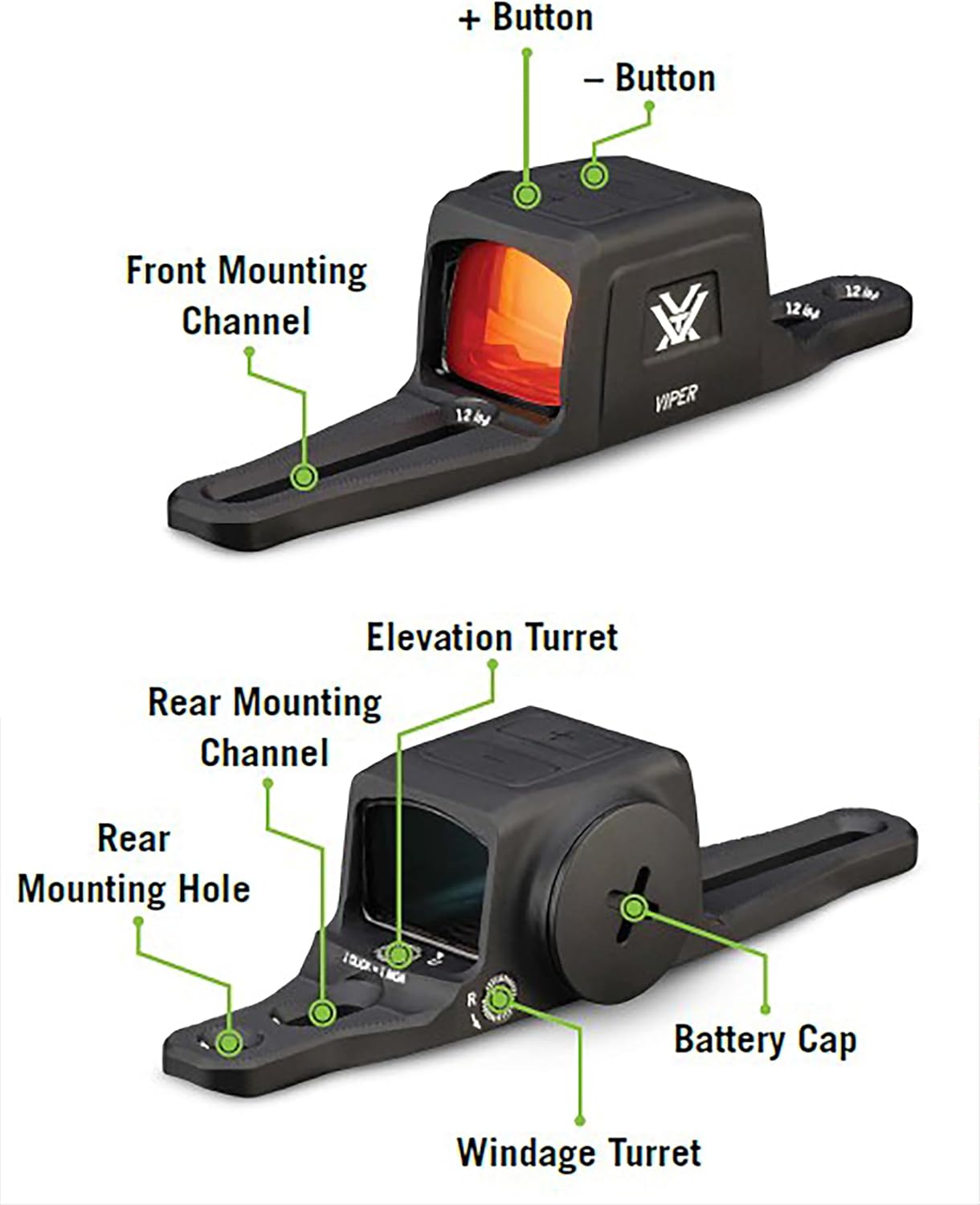 Vortex Viper SG Micro Dot Sight - Compact Design for Precision Shooting | Lightweight and Durable