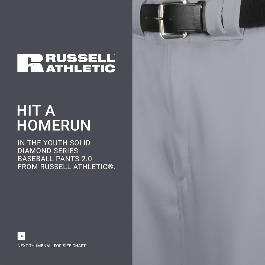 Russell Athletic Baseball Pant 2.0 - Tailored Fit with Essential Pockets | Fastpitch Ready