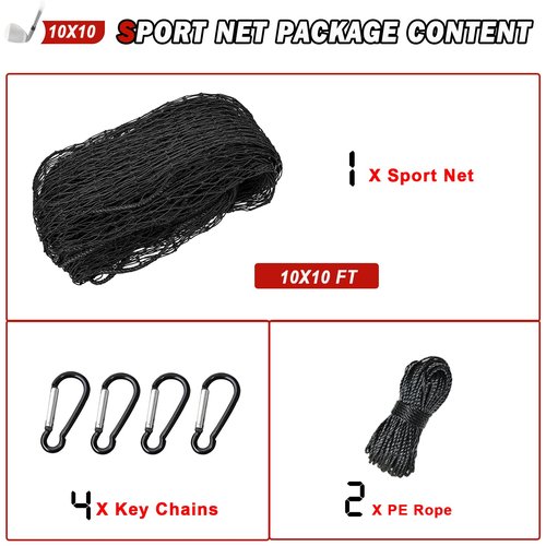 AOLIGEIJS Golf Net,Golf Practice Net,Sports Netting,Sports Practice Barrier Net,Heavy Duty Ball Netting
