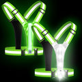 Zacro LED Reflective Vest - High Visibility Running Gear with 500LM Chest Light | Safety & Comfort