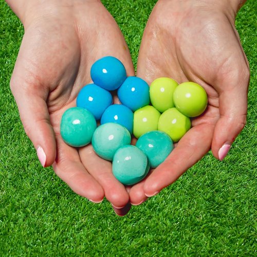 Goblies Throwable Paintballs - 120 Count in Vibrant Green, Teal & Blue Colors for Ultimate Fun
