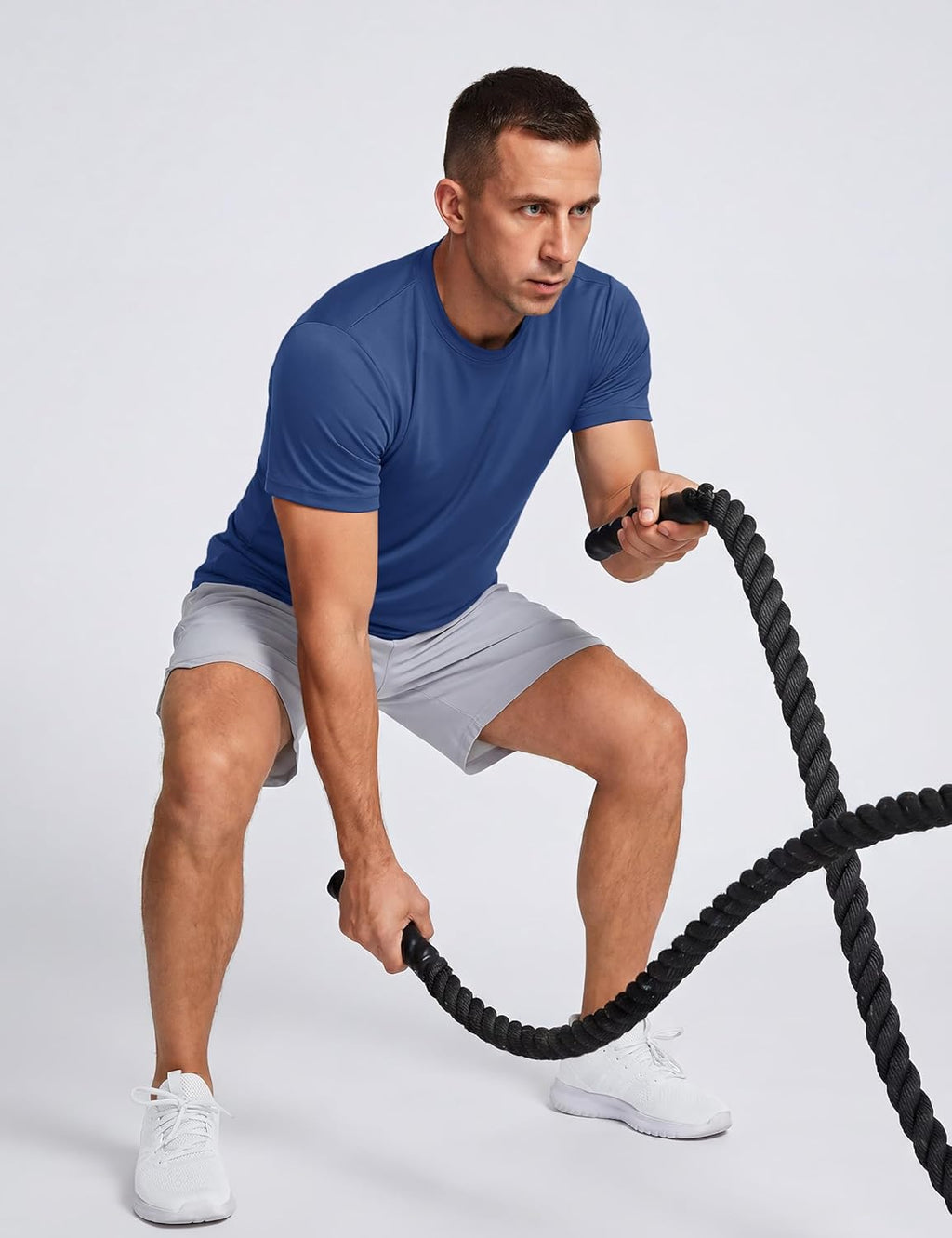 TACVASEN Men's Quick-Dry Athletic T-Shirts - Short Sleeve Gym Tee with Sun Protection